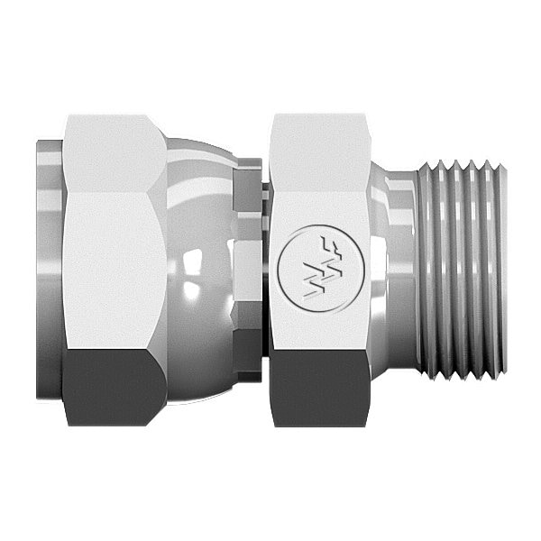 World Wide Fittings Female JIC Swivel to Male British Standard Pipe Parallel Straight Adapter 7022X04X04 - main